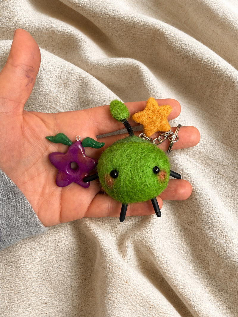 Junimo Bag Charm & Keychain (Stardew Valley Inspired)